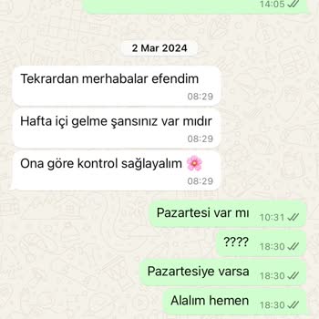 Randevu Sorunu Ve Para İadesi Talebi
