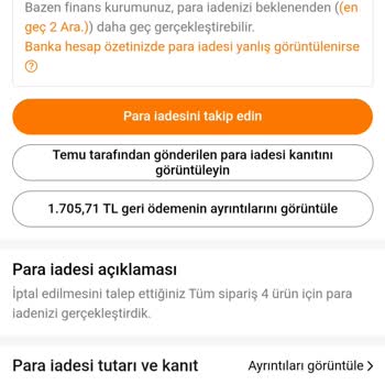 Temu Geri İade Sorunu Ve Canlı Destek Yetersizliği!