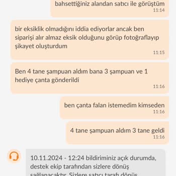 Eksik Ürün Teslimatı Ve İlgisiz Müşteri Hizmeti