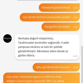 Eksik Ürün Teslimatı Ve İlgisiz Müşteri Hizmeti