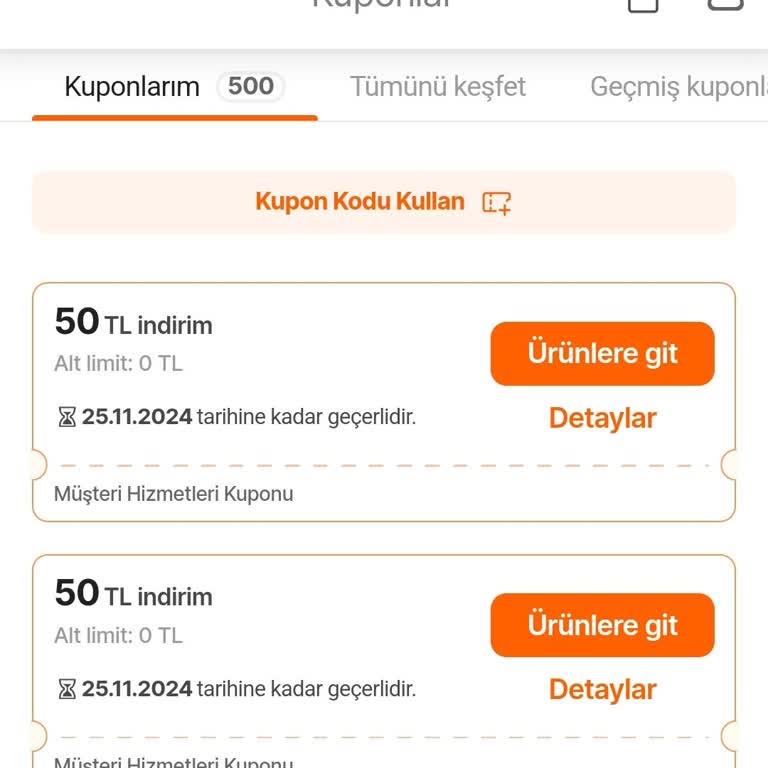 Yanlış Kupon Yükleme Sorunu