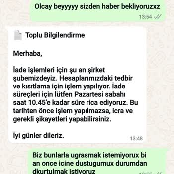 Tur Şirketi İle İletişim Sorunları Ve Para İadesi Mağduriyeti