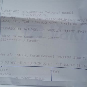 Takograf Kartı Cip Sorunu Ve Ekstra Ücret