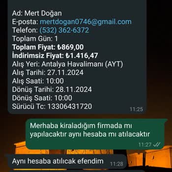Kiralama Platformunda Beklenmedik Ücret Talebi