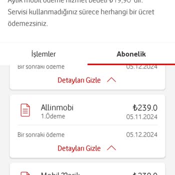 Faturama Onaysız Yansıtılan Ücretler Hakkında Şikayet