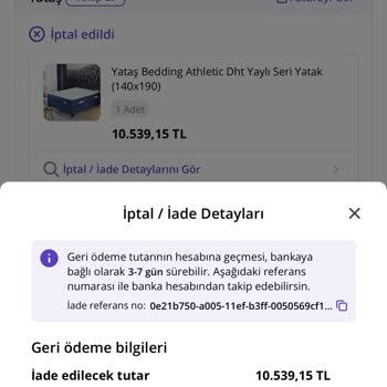 İndirimli Ürün Siparişi İptal Edildi