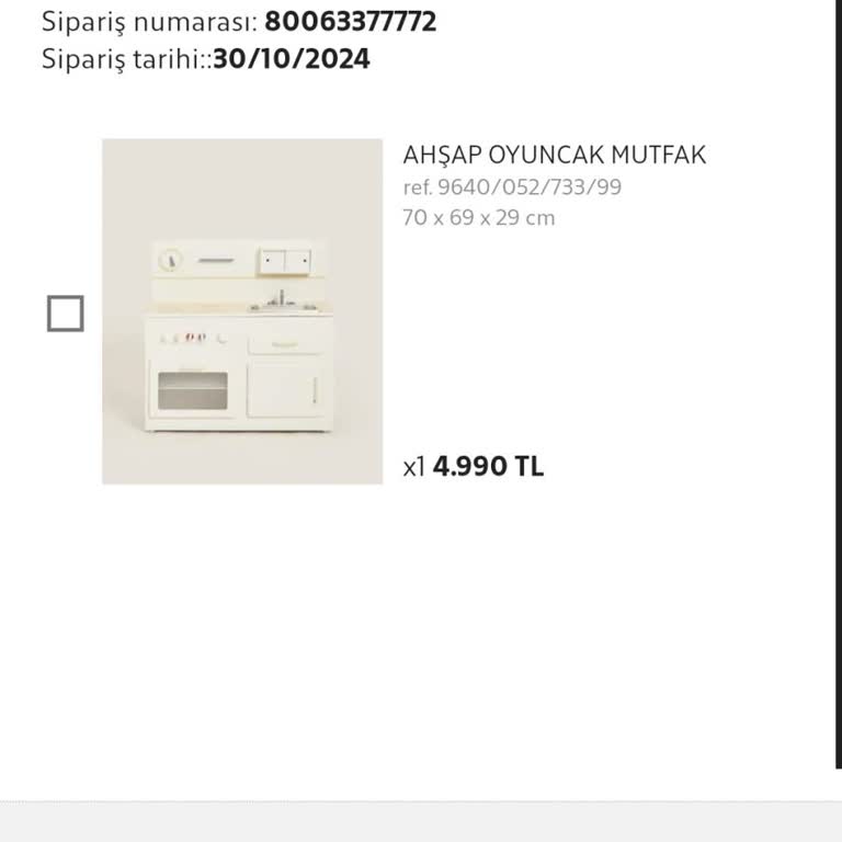 Zara Home'dan Alınan Oyuncakta İletişim Sorunu