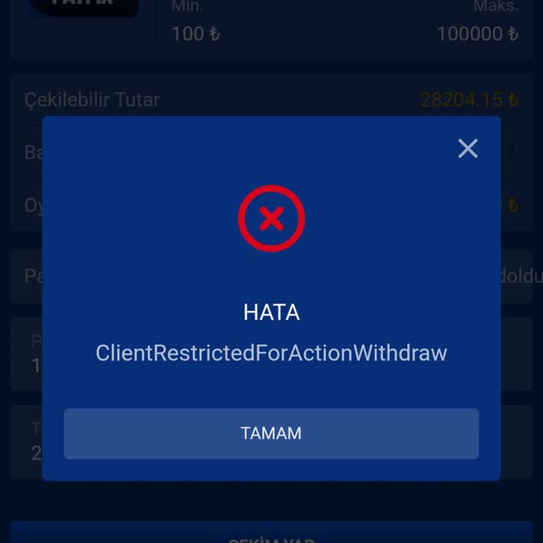 Çekim İşlemlerinde Blokaj Sorunu