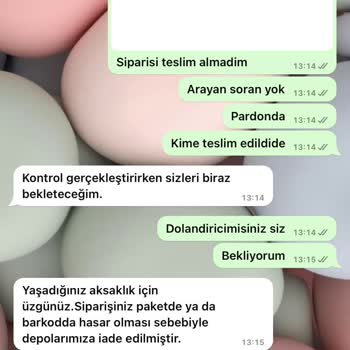 Teslim Edilmeyen Sipariş Sorunu