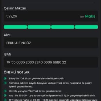 Bitay'da Para Çekme Sorunu: Hesaba Geçmeyen Para Ve İletişim Problemi
