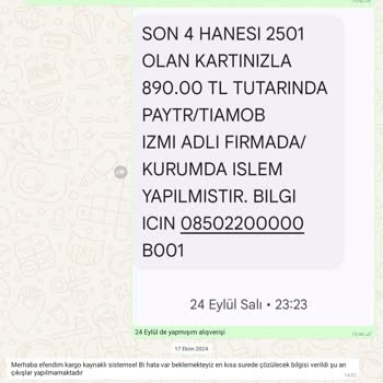 Teslim Edilmeyen Banyo Dolabı Ve İletişim Sorunları
