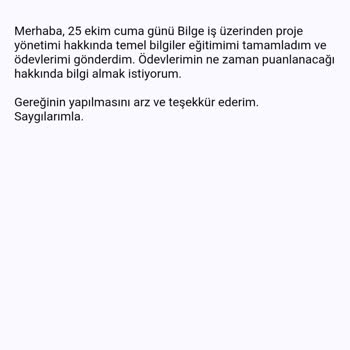 Bilgeiş Portalı Sertifika Değerlendirme Sorunu