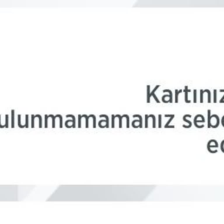 Teslim Edilmeyen Kart Ve İletişim Eksikliği