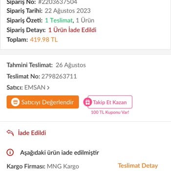 Yanlış İade Ve Garanti Kapsamında Ürün Gönderimi Sorunu