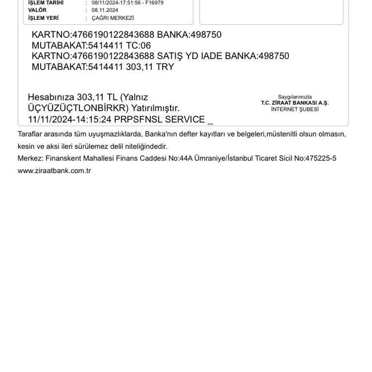 Hesabıma Yatırılan 303 TL'nin Gizemi