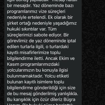 Pangea Voyage İle İletişim Sorunları Ve Para İadesi Mağduriyeti