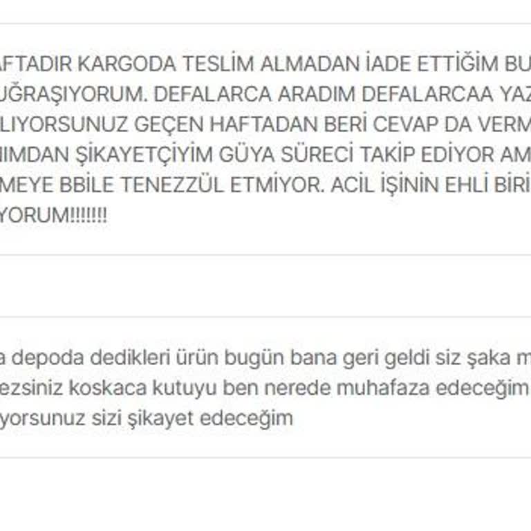 İade Sürecinde Belirsizlik Ve İletişim Eksikliği