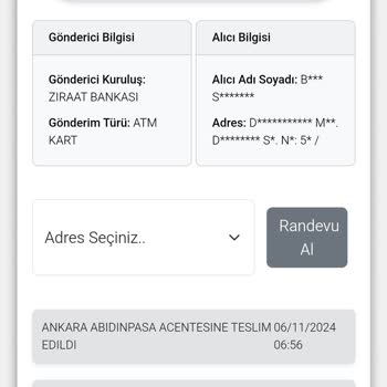 Kuryenet İle Kart Teslimatında Büyük Sorun