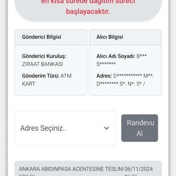 Kuryenet İle Kart Teslimatında Büyük Sorun