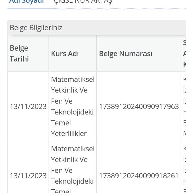 Yanlış Sertifika Kaydı Sorunu