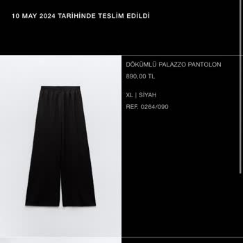 Zara Palazzo Pantolonun Tüylenme Sorunu