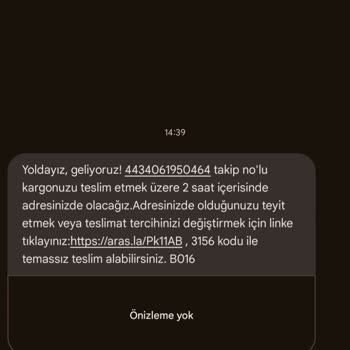 Aras Kargo'nun Zile Basmadan Geri Dönmesi