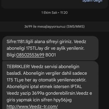 İzinsiz Başlatılan Abonelik Ve Haksız Ücretlendirme