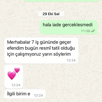 Sipariş Sorunları Ve İade Zorluğu