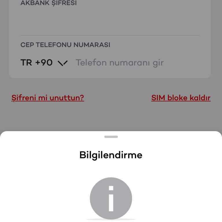 Akbank Mobil Uygulama Erişim Sorunu