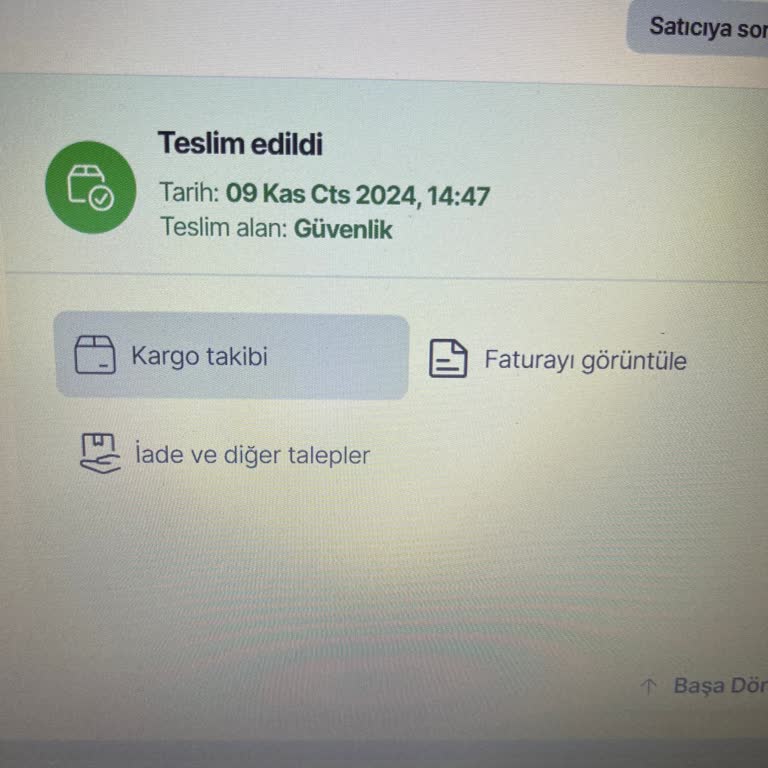 Teslim Edilmeyen Kargo Ve İletişim Sorunları