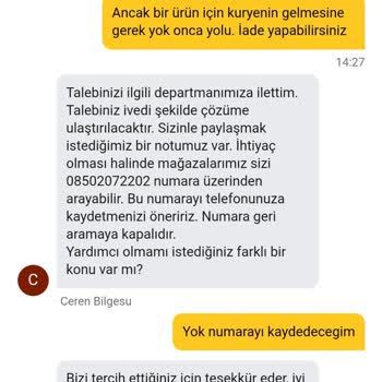 Eksik Ürün Ve İlgisiz Müşteri Hizmeti