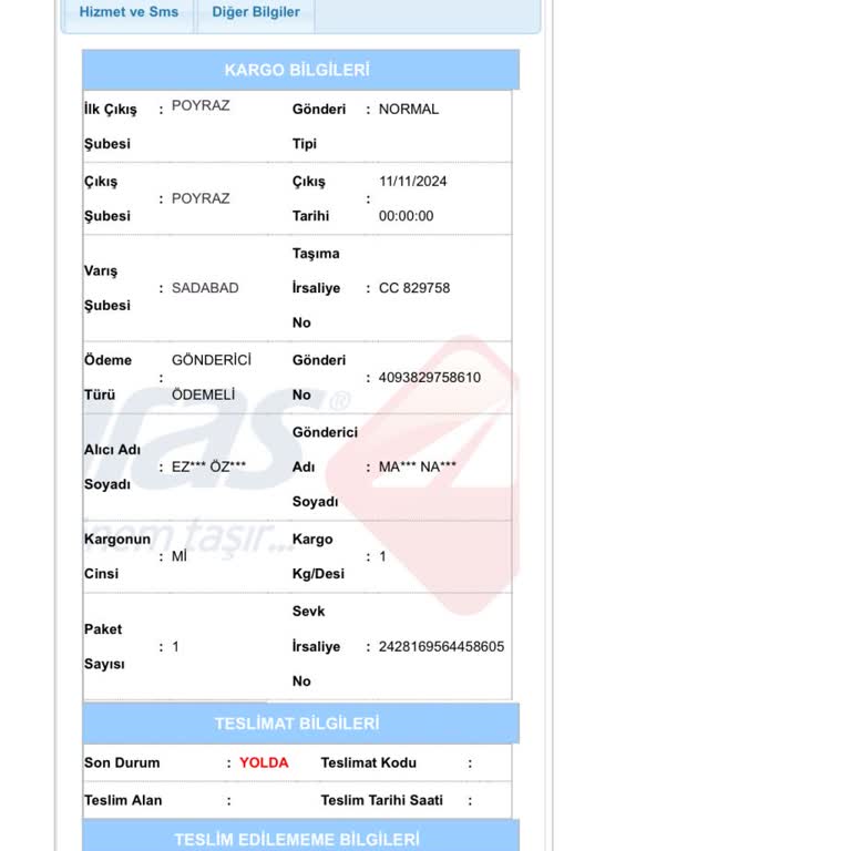 Yanlış Şubeye Yönlendirilen Kargo Sorunu
