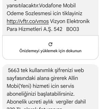 Vodafone Mobil Ödeme Sorunu Ve Yetersiz Müşteri Hizmetleri