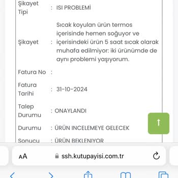 Stanley Termos'un Sıcak Tutma Sorunu Ve Servis İletişimsizliği