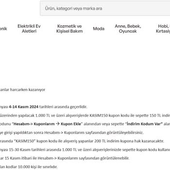 İdefix Kuponu Kullanılamıyor