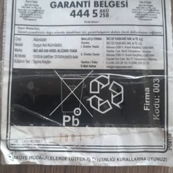 İnci Akü'den Aldığım Akü Garanti Sorunu Ve Müşteri Hizmetleri Hayal Kırıklığı