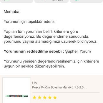 Trendyol'da Yorumlarım Sürekli Reddediliyor