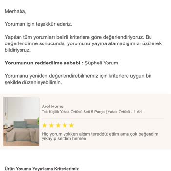 Trendyol'da Yorumlarım Sürekli Reddediliyor