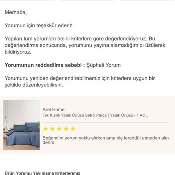 Trendyol'da Yorumlarım Sürekli Reddediliyor
