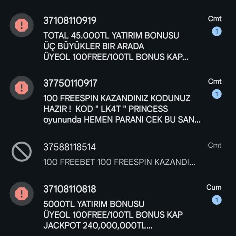 Vodafone'dan Sürekli Bahis Mesajları Geliyor