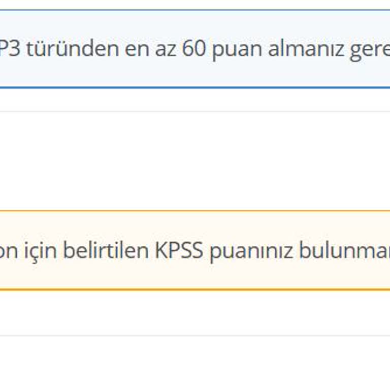 KPSS Puanımın Güncellenmemesi Nedeniyle Başvuru Yapamıyorum