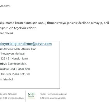 Paytr Aniden Kesilen Ticari İlişki