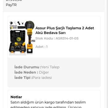 Assur Plus'tan Sipariş Edilen Ürün Teslim Edilmedi Ve İade Süreci Başlatılamadı