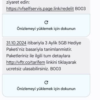 Vodafone Onayı Olmayan Paket Yüklemesi Sorunu