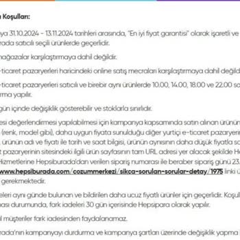 En İyi Fiyat Garantisi Mağduriyeti