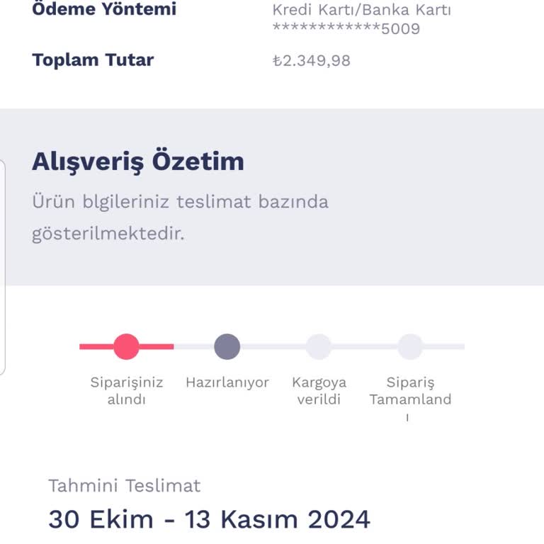 Siparişim Hala Teslim Edilmedi, Yardım Bekliyorum