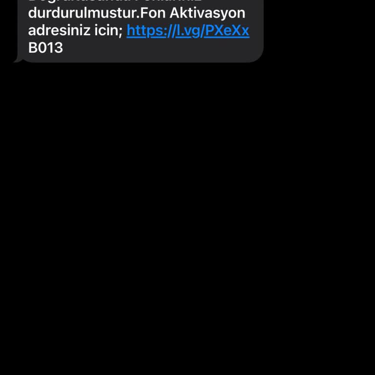Bilinmeyen Göndericiden Gelen Şüpheli SMS