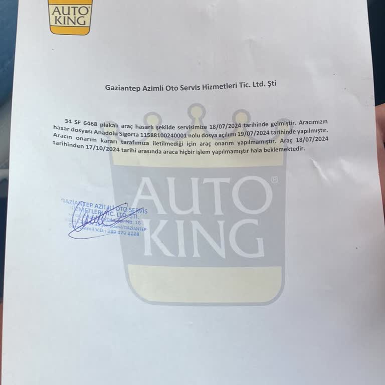 Anadolu Sigorta İle Yaşanan Süreçte Eksik Ve Yanlış İşlemler