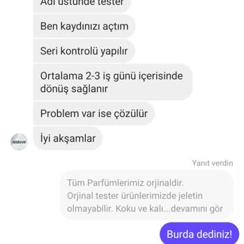 Sislove Parfümeri'de Orijinal Olmayan Ürün Ve İletişim Sorunu