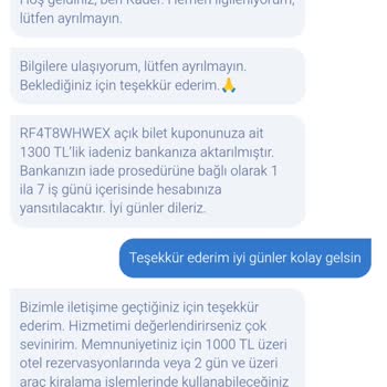 İptal Edilen Biletin Ücreti Hala İade Edilmedi